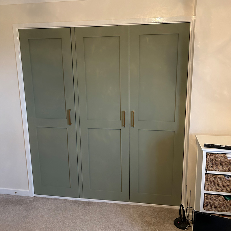 fitted wardrobes, bookcases, alcove units with floating shelves